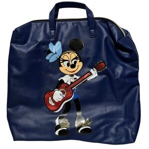 Disney Parks Disneyland Disney World Minnie Mouse Guitar Zippered Tote